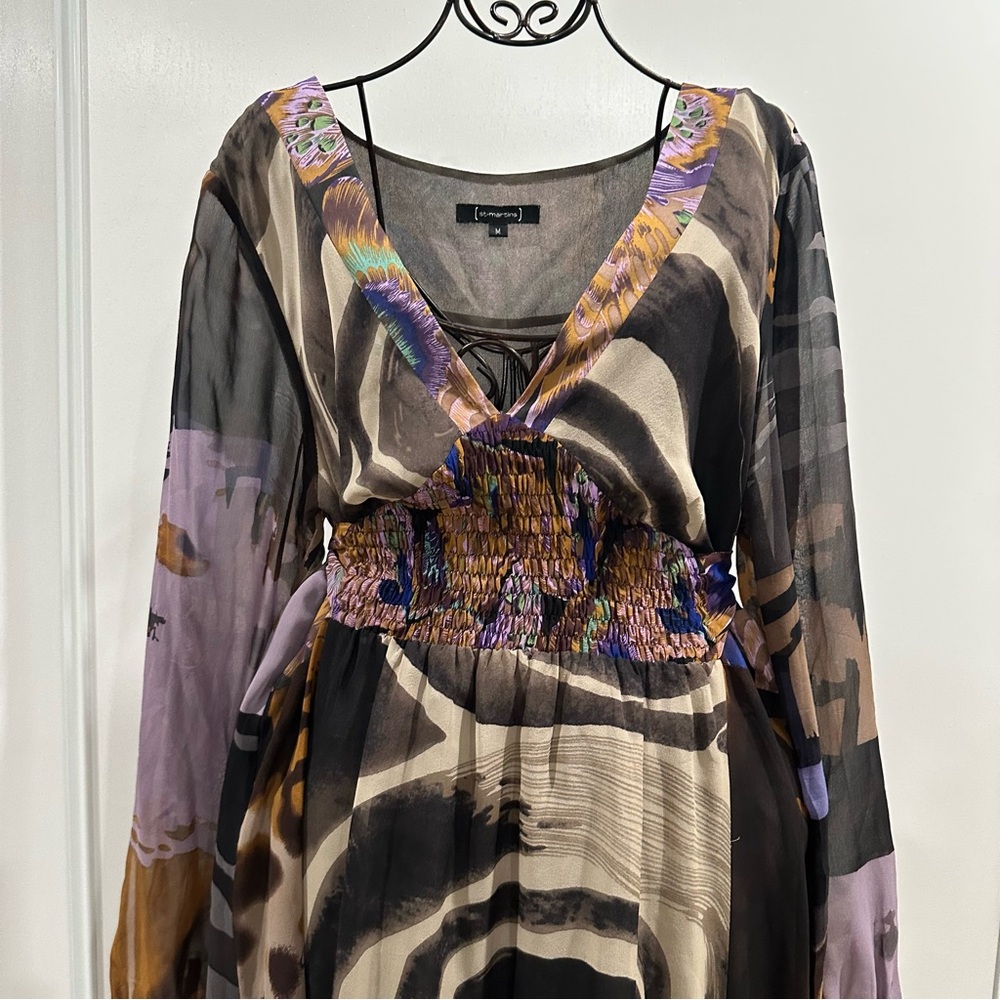 Beautiful 100% silk maxi dress